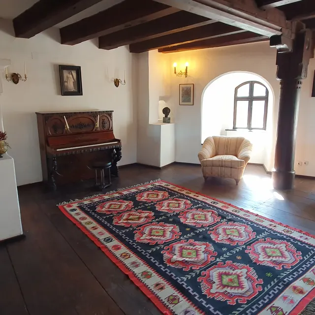 A furnished room in the royal apartments at Bran Castle